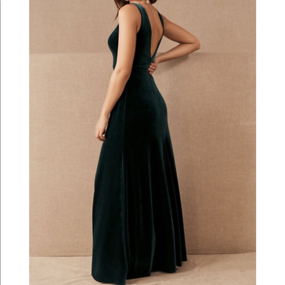 Emerald green gown